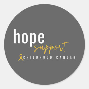 childhood cancer hope support Stickers & Labels