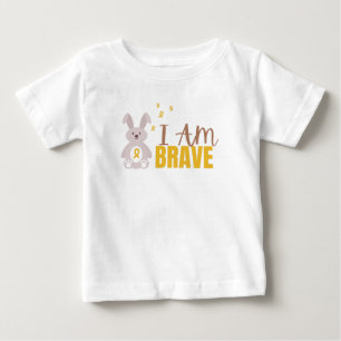 childhood cancer. I am brave. Baby T-Shirt