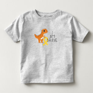 childhood cancer. I am brave. Toddler T-Shirt