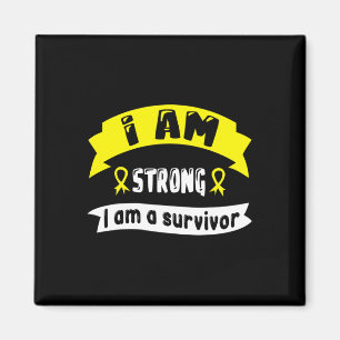 Childhood Cancer I Am Strong I Am A Survivor Magnet