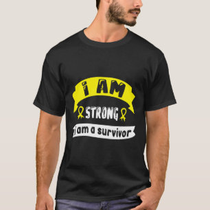 Childhood Cancer I Am Strong I Am A Survivor T-Shirt