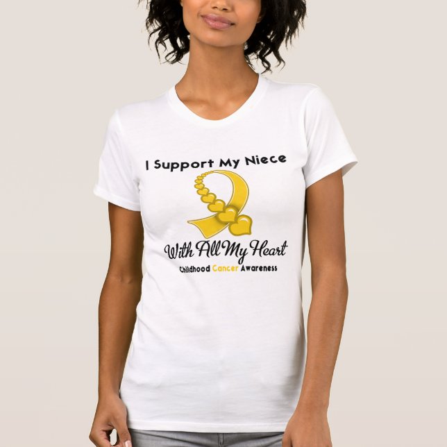 Childhood Cancer I Support My Niece T-Shirt (Front)