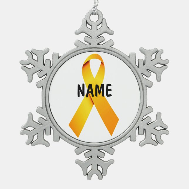 Childhood Cancer Memorial Ornament (Front)