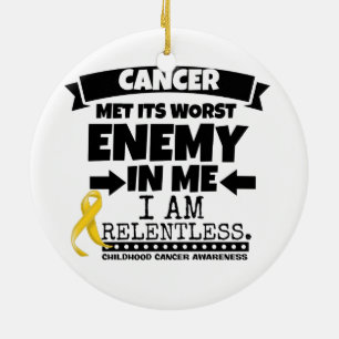 Childhood Cancer Met Its Worst Enemy in Me Ceramic Tree Decoration