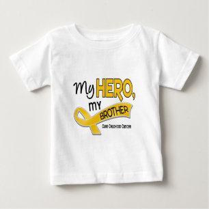 Childhood Cancer MY HERO MY BROTHER 42 Baby T-Shirt