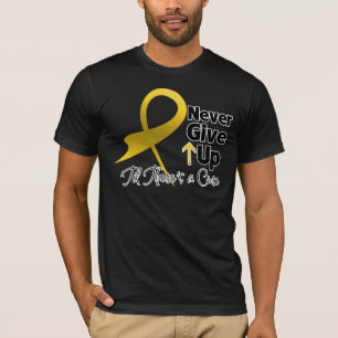 Childhood  Cancer Never Give Up T-Shirt