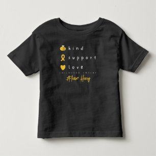 childhood cancer personalised name Toddler T-Shirt