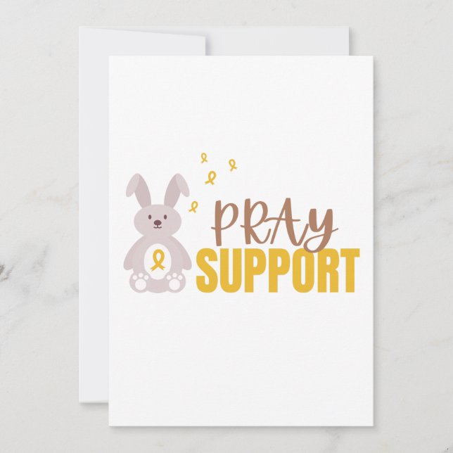childhood cancer pray support Invitation Card (Front)