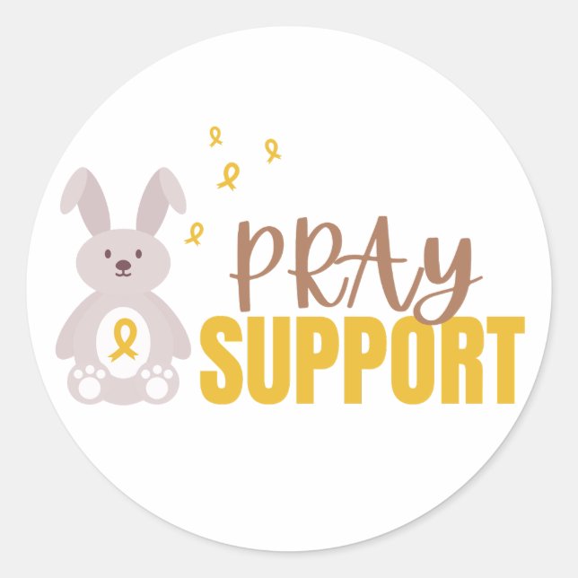 childhood cancer. pray support. Stickers & Labels (Front)