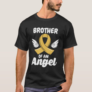 Childhood Cancer Ribbon Brother Of An Angel Loss R T-Shirt