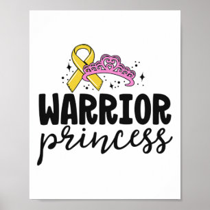 Childhood Cancer Shirts For Kids Boy Girl Warrior Poster