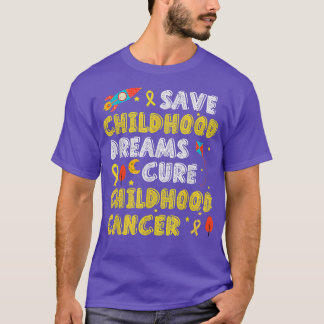 Childhood Cancer Sign Awareness Ribbon T-Shirt