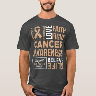 Childhood Cancer Strength, Courage and Faith T-Shirt