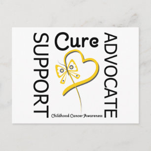 Childhood Cancer Support Advocate Cure Postcard