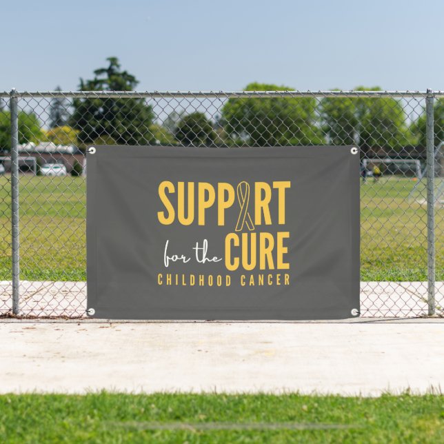 childhood cancer support cure Banner Outdoor sign (Insitu)