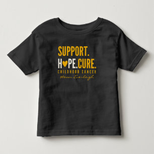 childhood cancer support Custom Toddler T-Shirt
