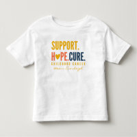 childhood cancer support Custom Toddler T-Shirt