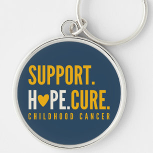 childhood cancer support hope cure Keychain