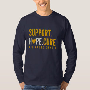 childhood cancer support hope Long Sleeve T-Shirt