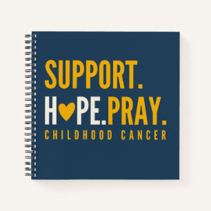 childhood cancer support hope Notebook Journal