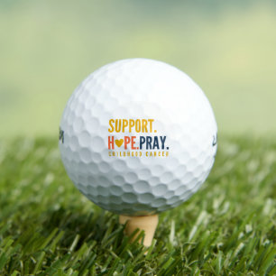 childhood cancer support hope pray Golf Balls
