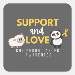 childhood cancer.support.love.Stickers & Labels