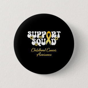 Childhood Cancer Support Squad Childhood Cancer Aw 6 Cm Round Badge