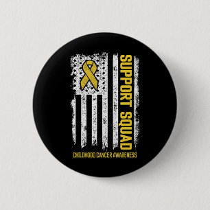 Childhood Cancer Support Squad Childhood Cancer Aw 6 Cm Round Badge