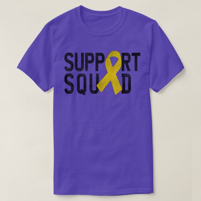 Childhood Cancer Support Squad Childhood Cancer Aw T-Shirt (Design Front)
