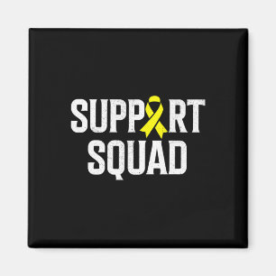 Childhood Cancer Support Squad Gold Ribbon Childho Magnet