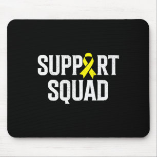 Childhood Cancer Support Squad Gold Ribbon Childho Mouse Pad