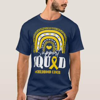 Childhood Cancer Support Squad Gold Ribbon T-Shirt