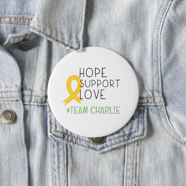 childhood cancer.support #team name Custom Button (In Situ)