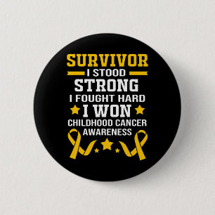 Childhood Cancer Survivor 1 6 Cm Round Badge