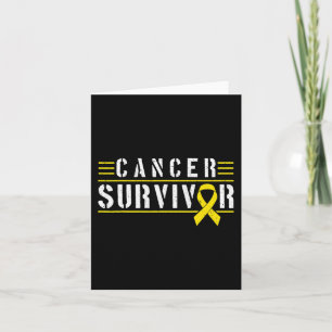 Childhood Cancer Survivor 1 Childhood Cancer Ribbo Card
