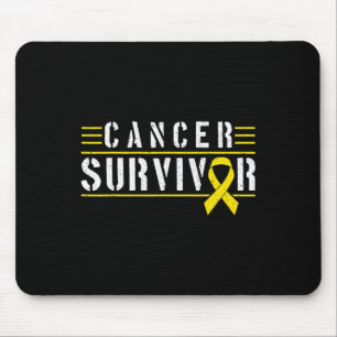 Childhood Cancer Survivor 1 Childhood Cancer Ribbo Mouse Pad
