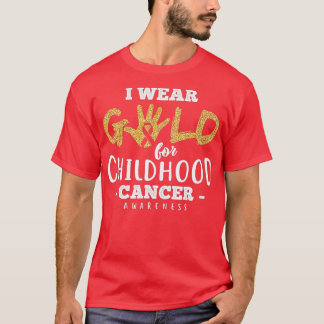 Childhood Cancer Survivor I Wear Gold Awareness Gi T-Shirt