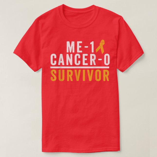Childhood Cancer Survivor Shirt Awareness Gold Rib (Design Front)
