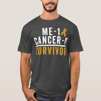 Childhood Cancer Survivor Shirt Awareness Gold Rib