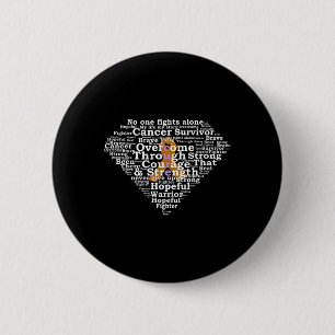 Childhood Cancer Survivor Superhero 6 Cm Round Badge