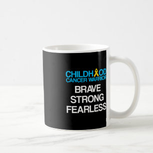 Childhood Cancer Survivor Support Warrior 2 Coffee Mug