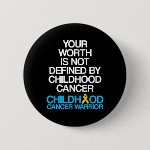 Childhood Cancer Survivor Support Warrior 4 6 Cm Round Badge