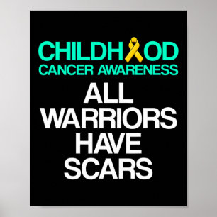 Childhood Cancer Survivor Support Warrior 5 Poster