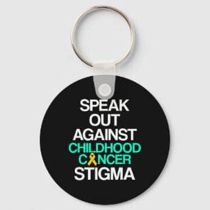 Childhood Cancer Survivor Support Warrior  Key Ring