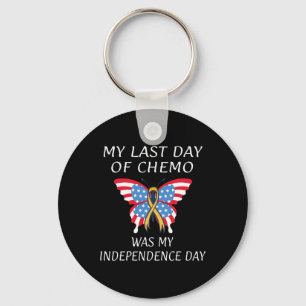 Childhood Cancer Survivor Usa American Flag Indepe Key Ring