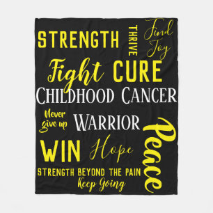 Childhood Cancer Warrior blanket