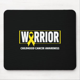 Childhood Cancer - Warrior Childhood Cancer Aware Mouse Pad