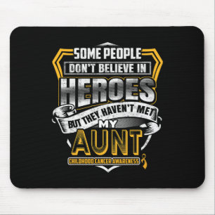 Childhood Cancer Warrior - I Wear Gold For My Aunt Mouse Pad