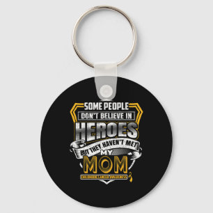 Childhood Cancer Warrior - I Wear Gold For My Mum Key Ring