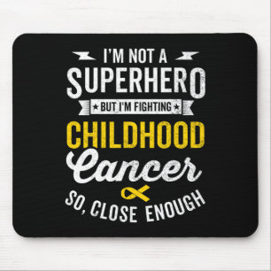 Childhood Cancer Warrior Survivor Awareness Yellow Mouse Pad